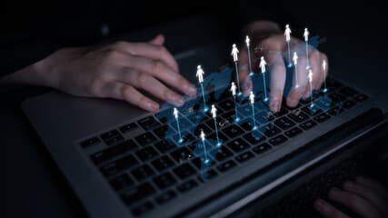 Better recruitment starts with better connections - PeopleSelect office setting with modern chairs